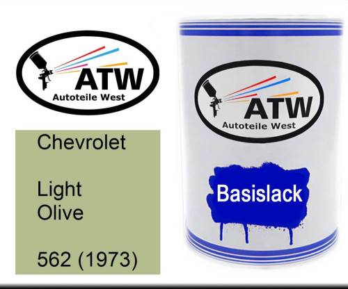 Chevrolet, Light Olive, 562 (1973): 500ml Lackdose, von ATW Autoteile West.